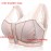 Front Zipper Lace Jacquard Comfy Breathable Wireless Padded Crop Bra