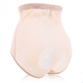 Mesh Hip Up Tummy Control Soft High Waist Jacquard Shaping Panties