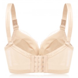 Deep Plunge Wireless Mid Thick Padded Push Up Sexy Bra