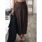 Women Pure Color High Elastic Waist Loose Pleated Pants