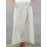 S-5XL Women Cotton Elastic Waist Side Pockets Irregular Interlaced Skirts