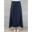 S-5XL Women Cotton Elastic Waist Side Pockets Irregular Interlaced Skirts
