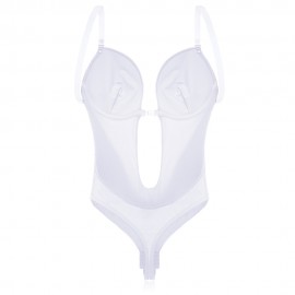 Seamless Backless Front Hollow Invisible Waist Trainer Bodysuit