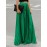 Boho Elastic Waist Pleated Pure Color Women Skirts