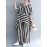Women Casual Loose Striped Tops+Pants Sets