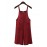 Women Cotton Solid Color Strap Jumpsuit with Pockets