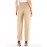 Women Casual Pure Color High Waist Elastic Waist Pants